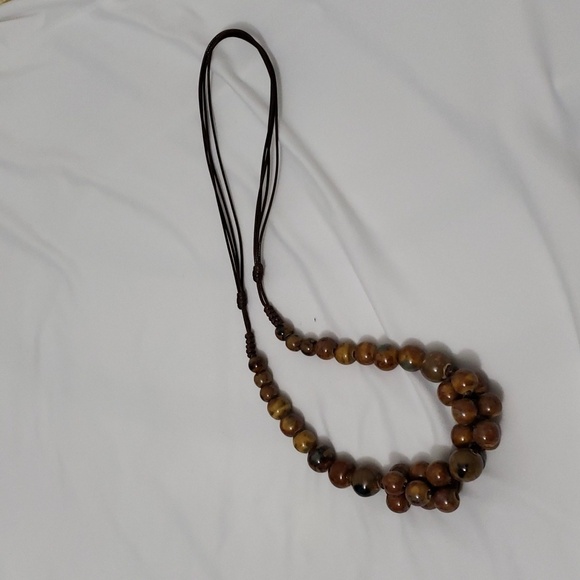 Portuguese Ceramic Light Brown Necklace - Picture 2 of 4
